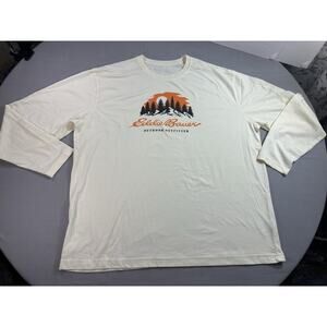 Eddie Bauer Hiking Camping Long Sleeve Graphic Tee Men’s XXL Outdoor Shirt